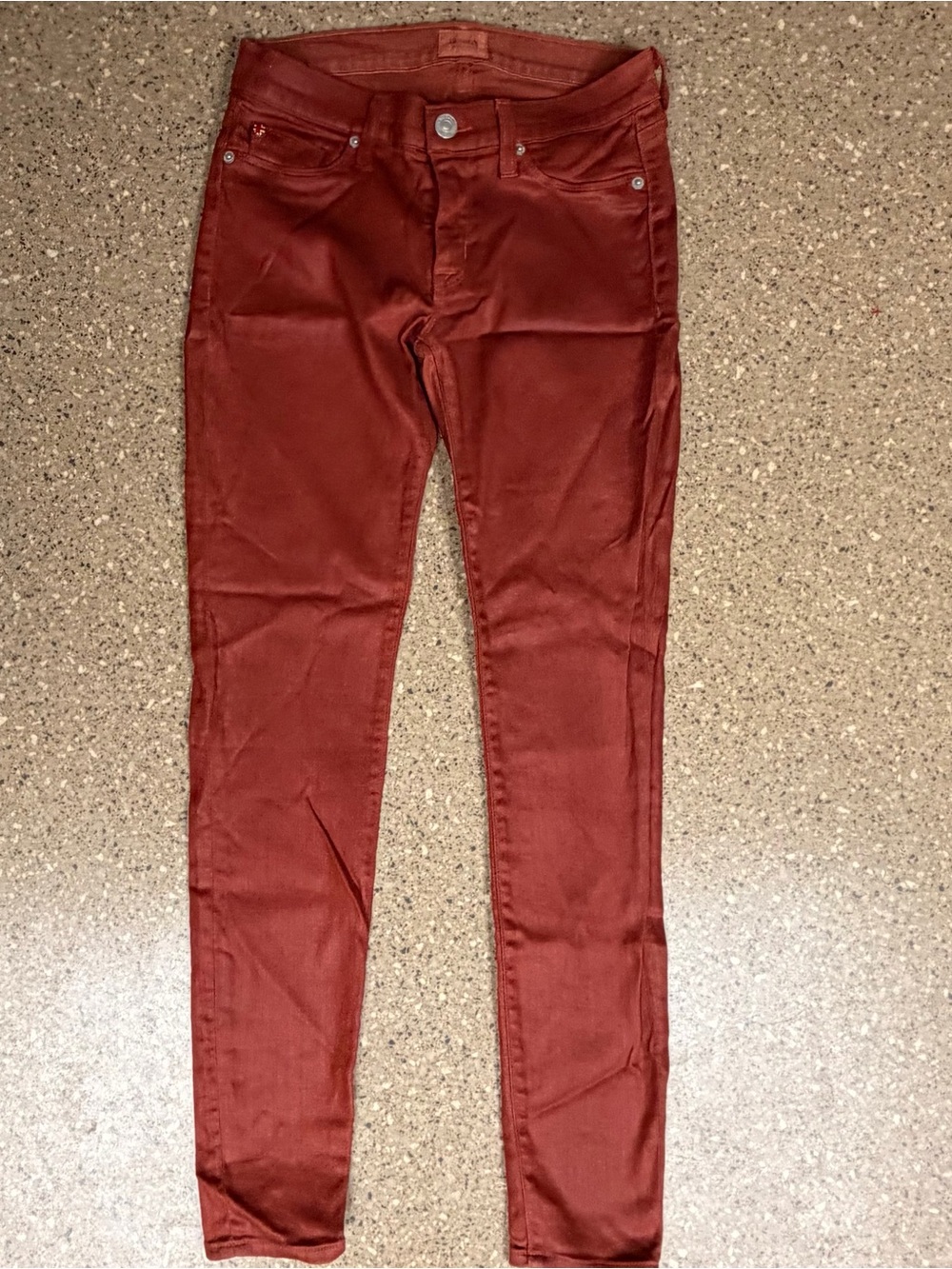 Hudson Jeans Rust Red Skinny Jeans